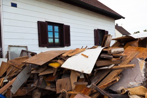 Professional team handling builders waste clearance